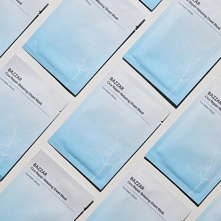 Mặt nạ dưỡng ẩm phục hồi làn da 25g Bazzar Cica Repair Relaxing Sheet Mask
