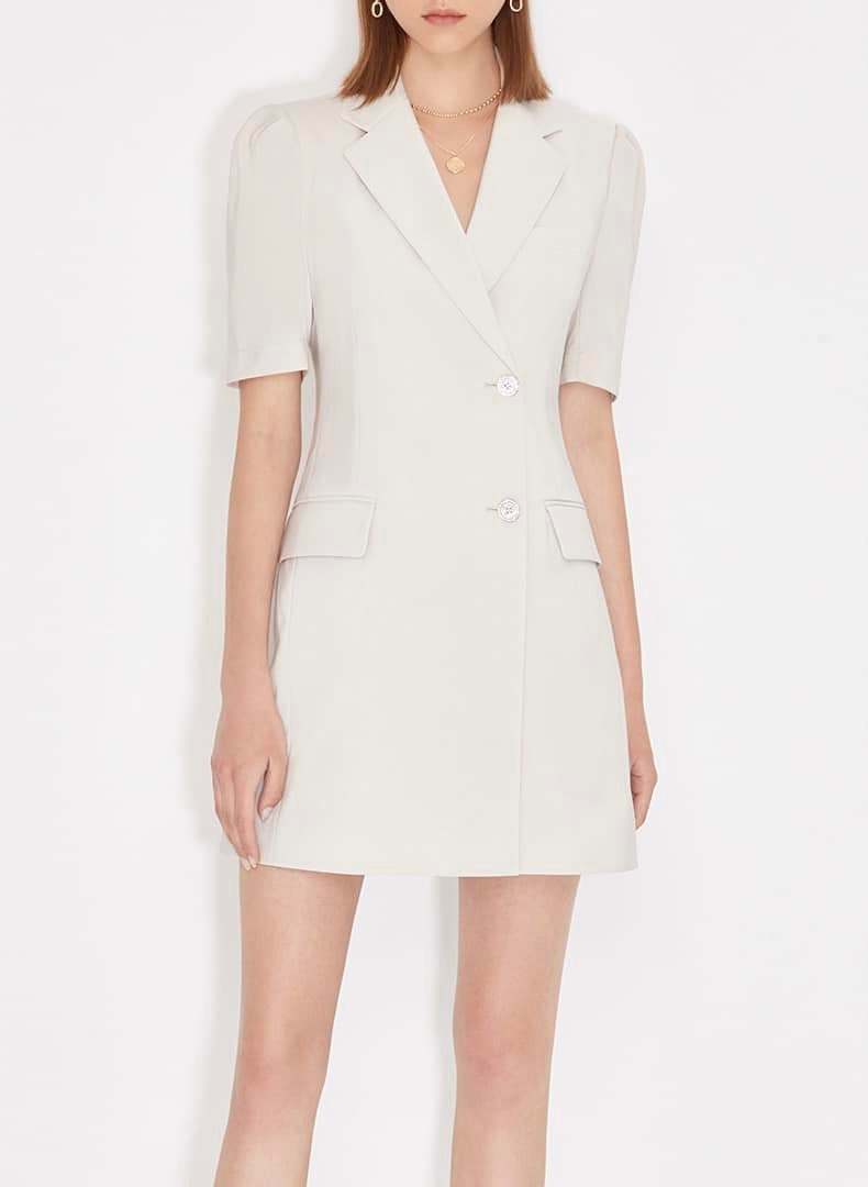 VÁY THÂN BLAZE CỔ VEST