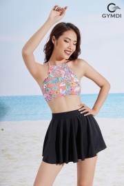 Bộ áo yếm buộc dây chân váy xòe 22070