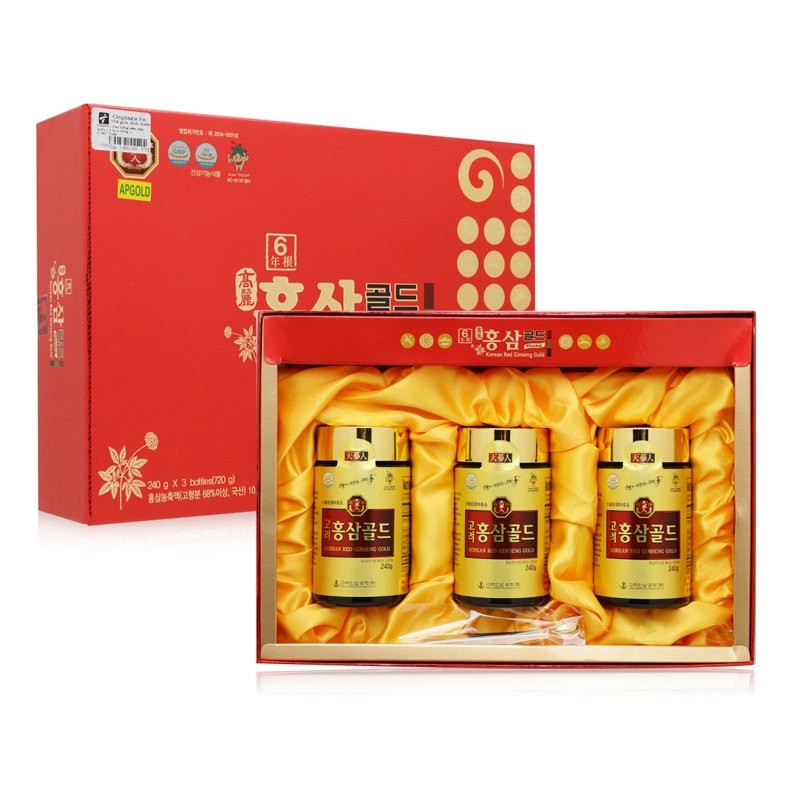 Cao hồng sâm cô đặc 6 năm tuổi cao cấp(Chuyên dành cho xuất khẩu) 90g (30g x 3lọ)
