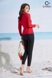 Bộ bơi áo dài tay quần dài - Đỏ 22053
